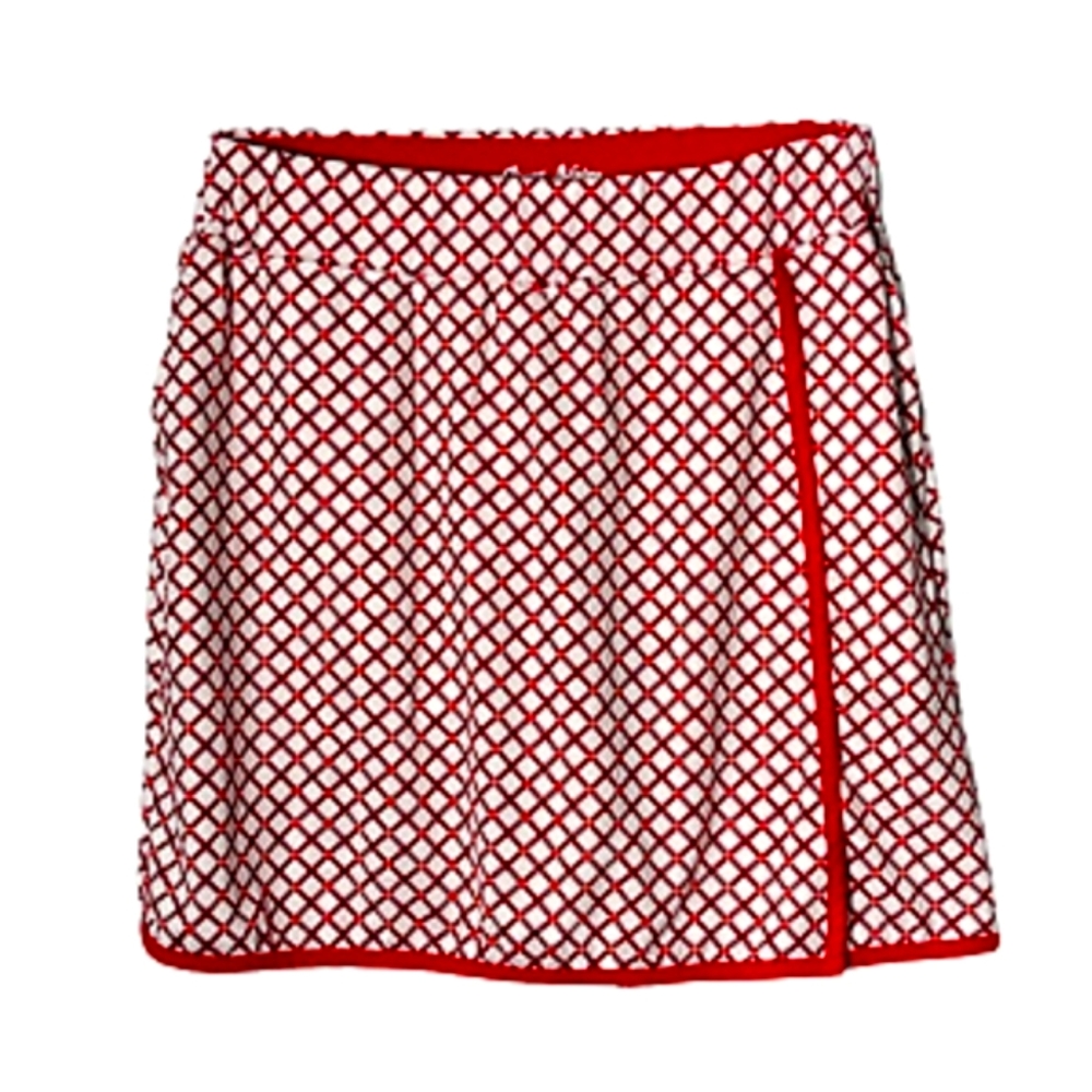 Court Haley Womens pull on white/red active tennis/golf skirt/skort
